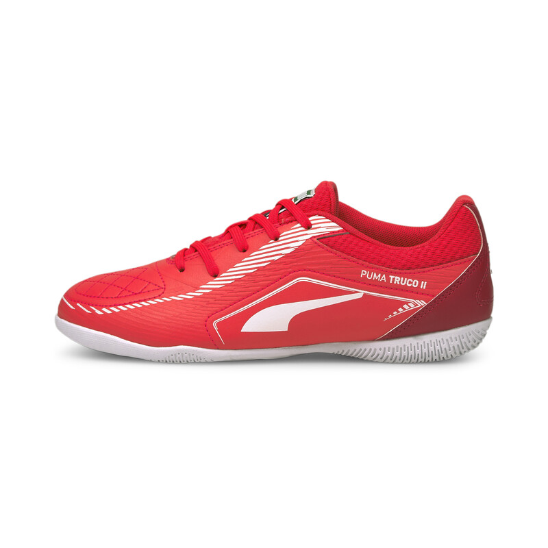 

PUMA TRUCO II Youth Indoor Sports Shoes, White/black/red