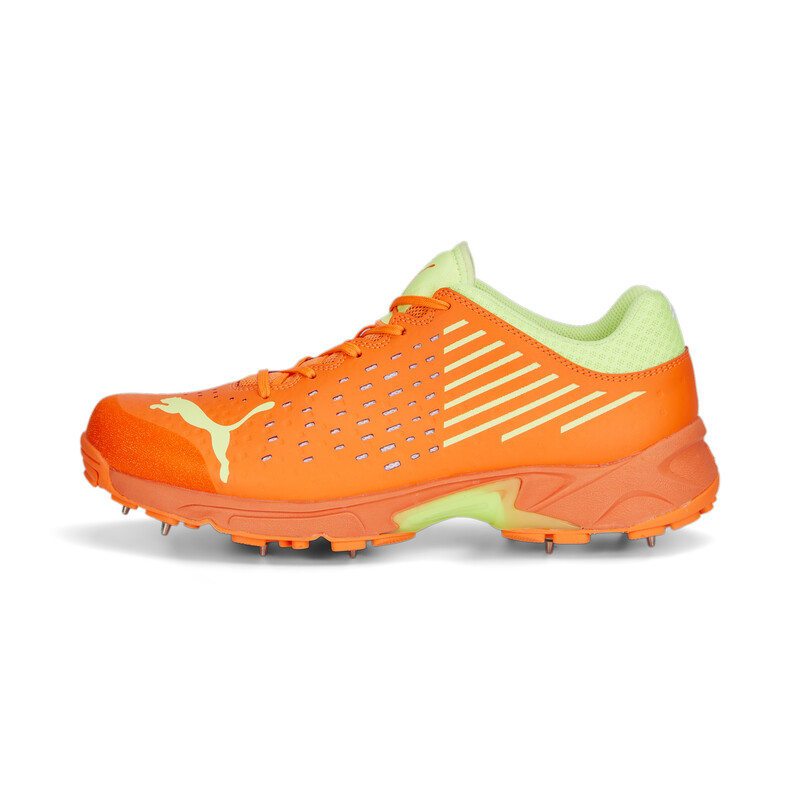 Men s PUMA Spike 22.1 Unisex Cricket Lightweight Shoes in White Orange Yellow size 12 PUMA Chikkajala Bengaluru
