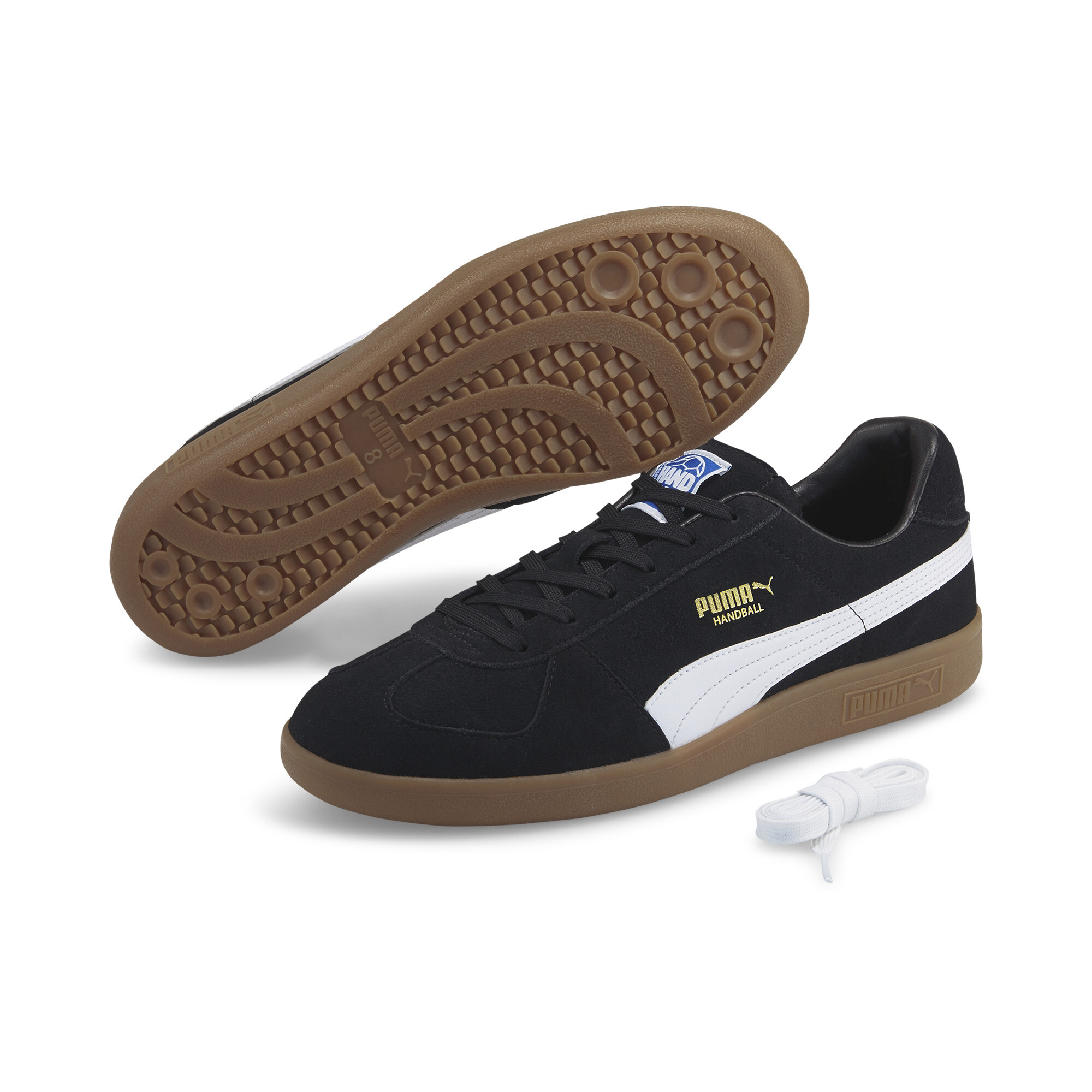 PUMA Handball schoenen, Zwart/Wit, Maat 48 thumbnail 8