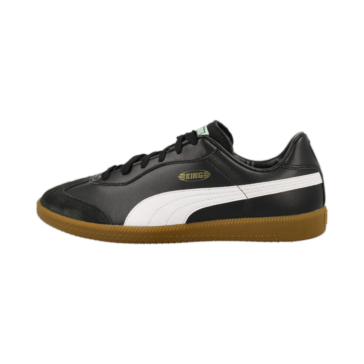 KING 21 IT Football Boots Unisex in Black/White Gum by PUMA, UK 12