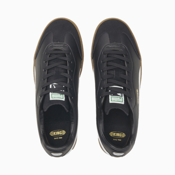 KING 21 IT Football Boots, Puma Black-Puma White-Gum, large-MEX
