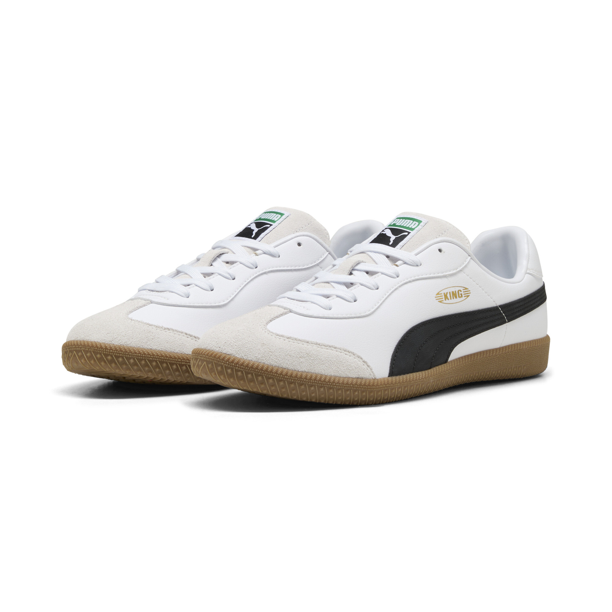  メンズ プーマ キング 21 IT サッカー トレーニング シューズ メンズ Puma White-Puma Black-Gum ｜PUMA.com