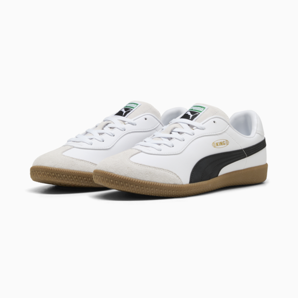 KING 21 IT Football Boots, Puma White-Puma Black-Gum, large-MEX