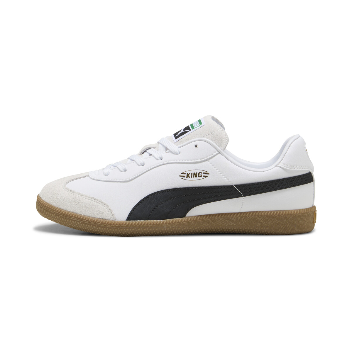 KING 21 IT Football Boots Unisex in White/Black Gum by PUMA, UK 7