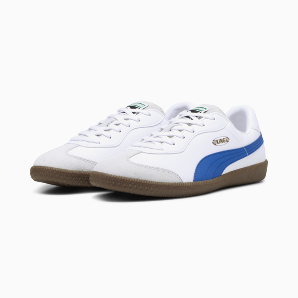 KING 21 IT Football Boots, PUMA White-Bluemazing, large-MEX