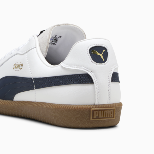KING 21 IT Football Boots, PUMA White-New Navy-Silver Mist, large-MEX