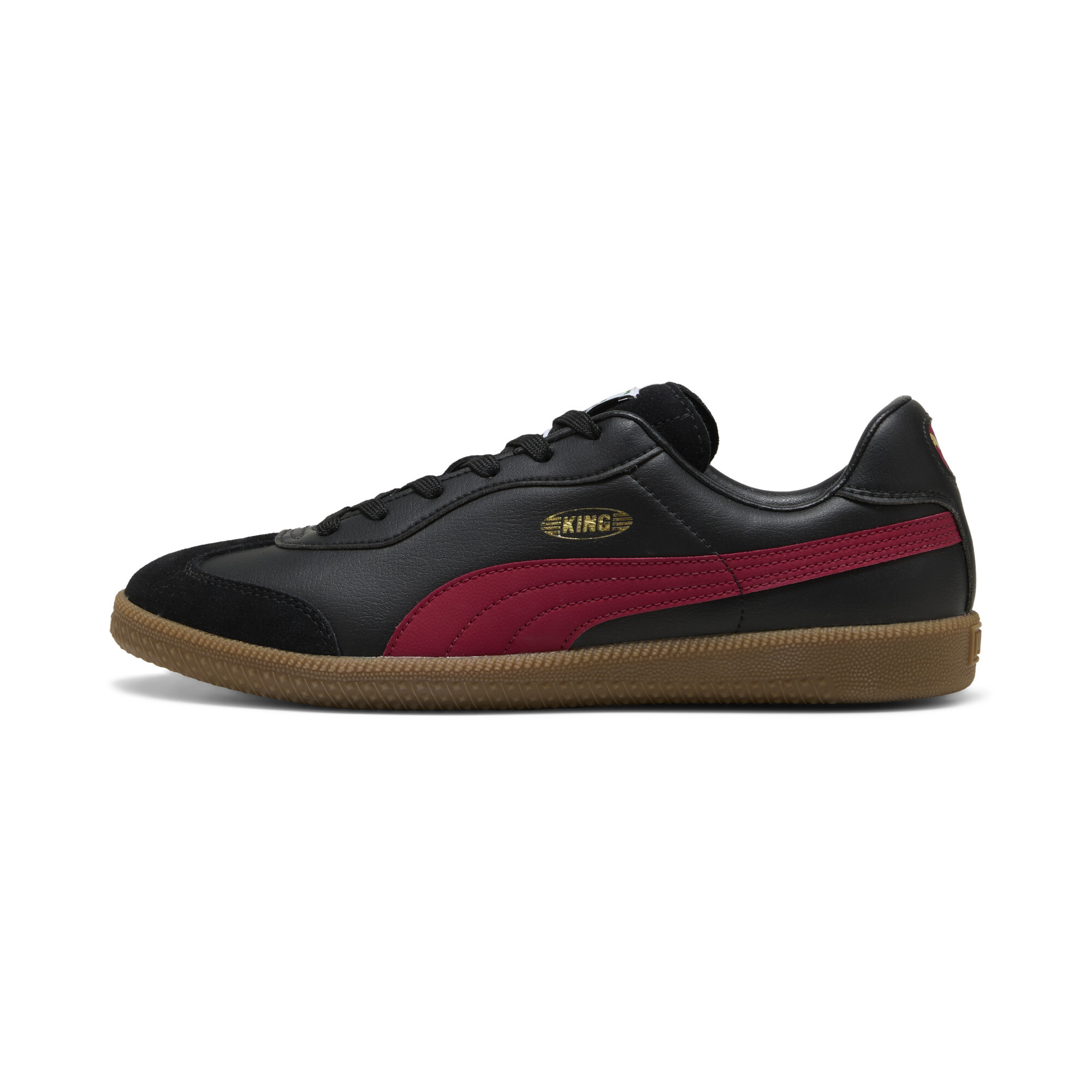 Puma KING 21 IT Fußballschuhe | Black/Dark Crimson | Größe: 40