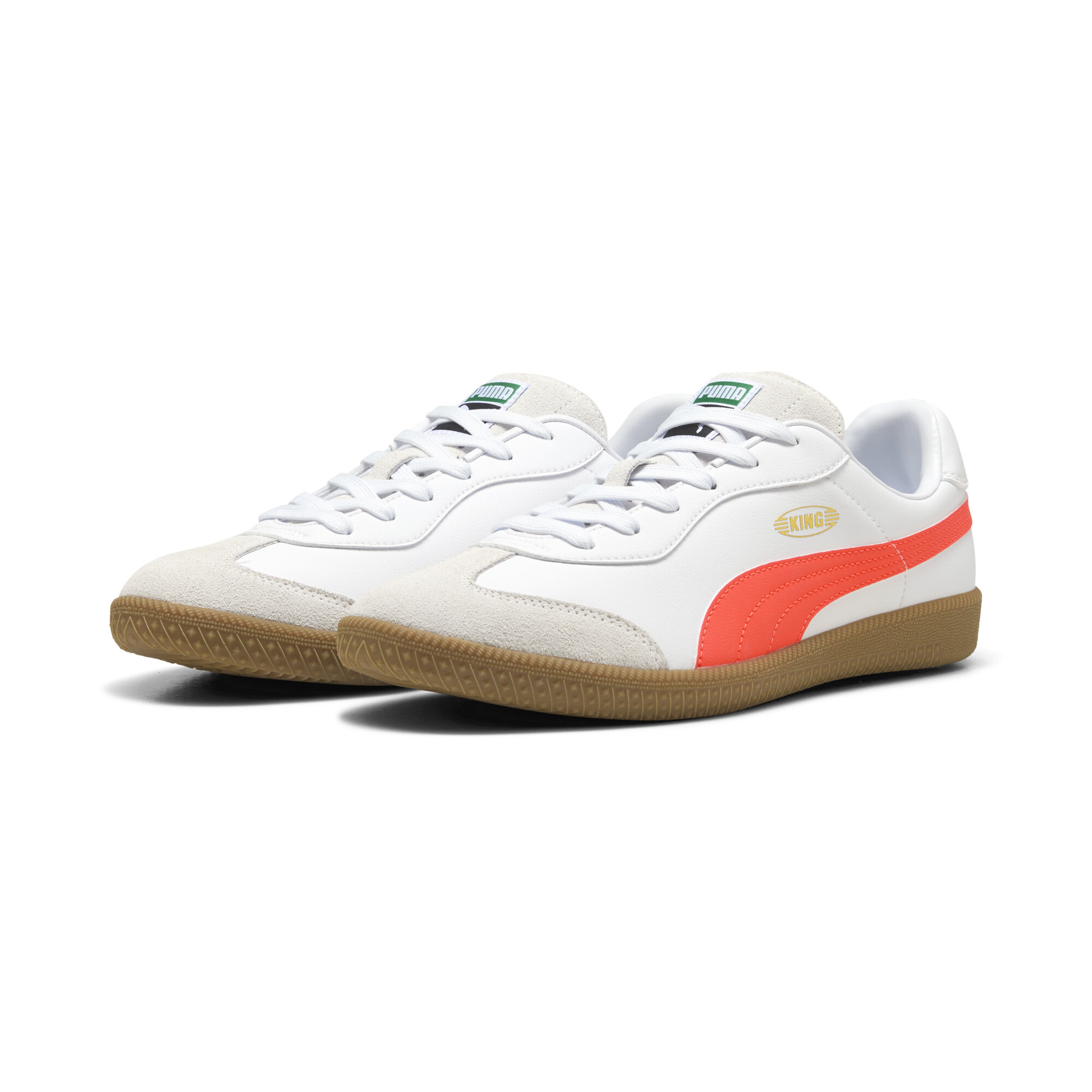 PUMA KING 21 IT voetbalschoenen, Rood/Wit, Maat 45 thumbnail 6