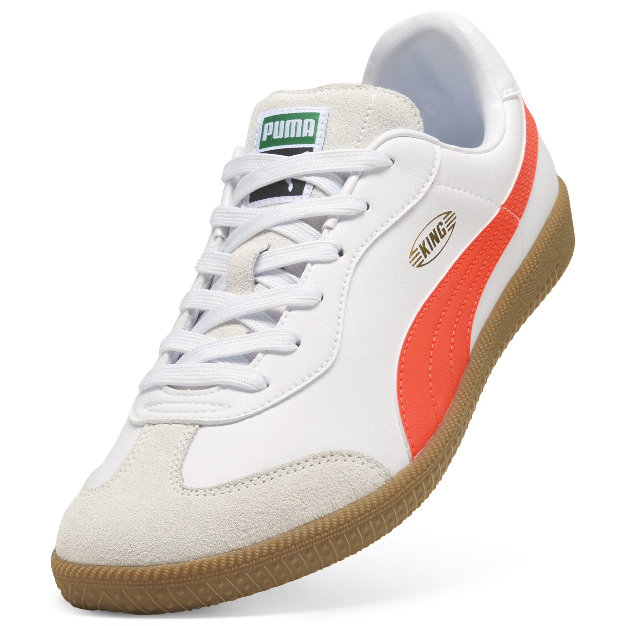 PUMA KING 21 IT voetbalschoenen, Rood/Wit, Maat 45 thumbnail 2