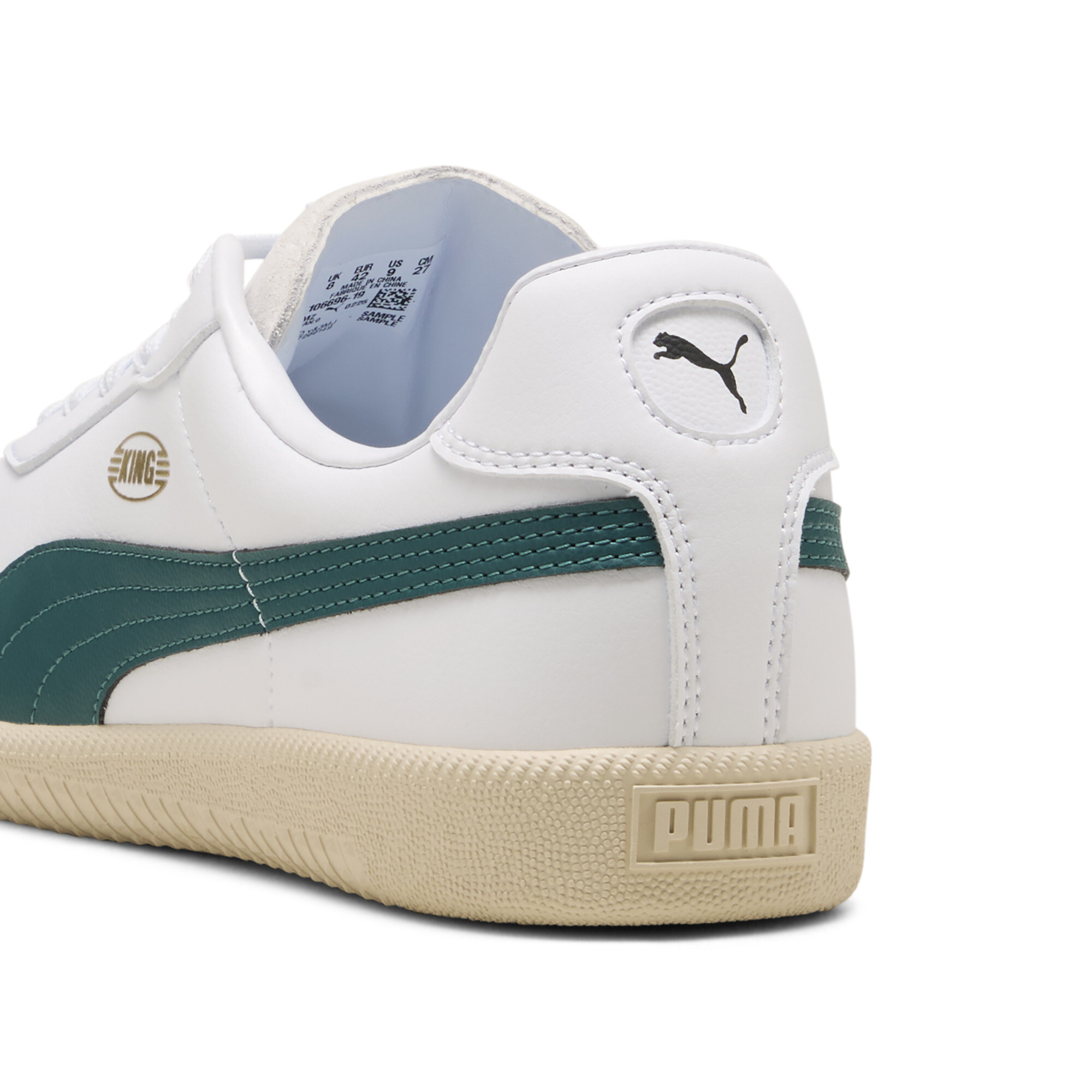 PUMA KING 21 IT voetbalschoenen, Rood/Wit/Bruin, Maat 38,5 thumbnail 5