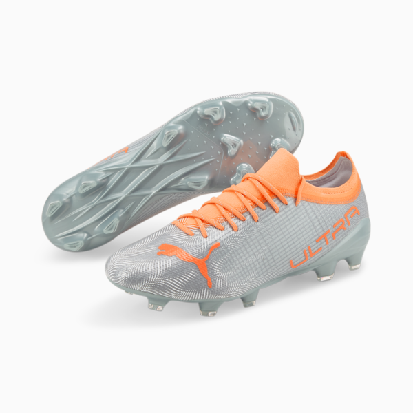 ULTRA 2.4 FG/AG Men's Football Boots, Diamond Silver-Neon Citrus, large-ZAF