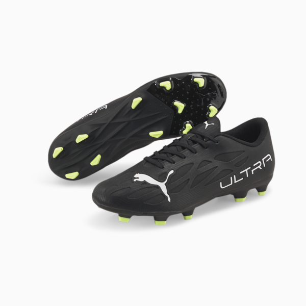 ULTRA 4.4 FG/AG Men's Football Boots, Puma Black-Puma White-Fizzy Light, large-ZAF