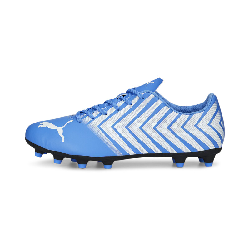 

Men's PUMA TACTO II FG/AG Football Boots, White/black/blue