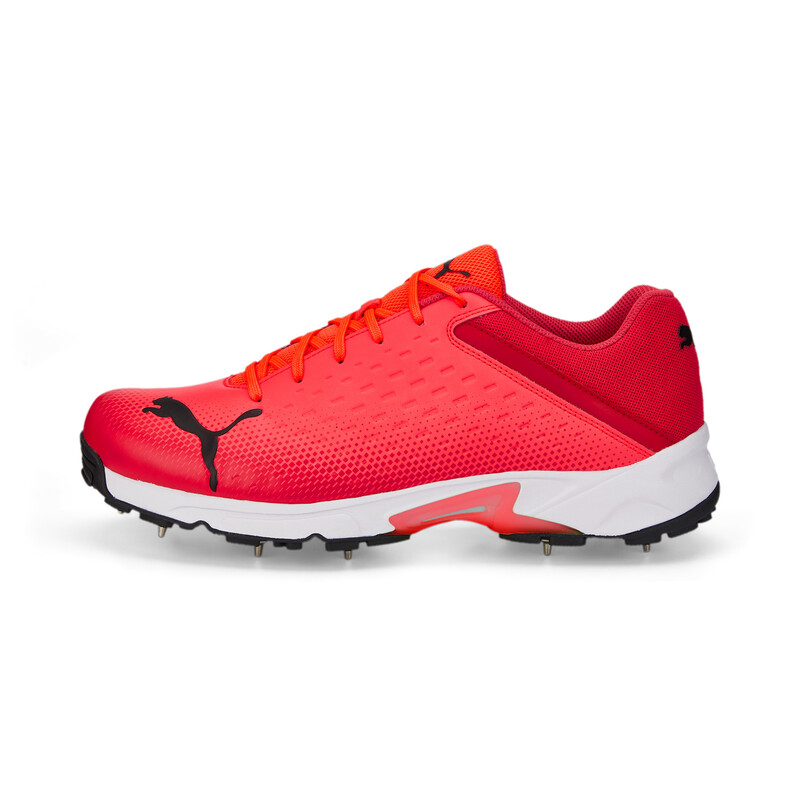 

Men's PUMA Spike 22.2 Cricket Shoes, Black/red/coral