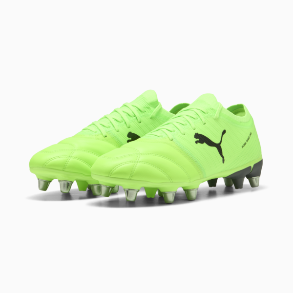 Avant Pro Men's Rugby Boots, Green Glare-PUMA Black-Galactic Gray, large-ZAF