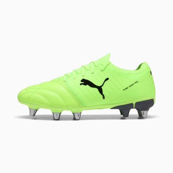 Avant Pro Men's Rugby Boots, Green Glare-PUMA Black-Galactic Gray, large-ZAF