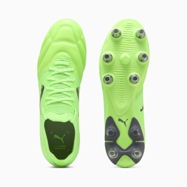 Avant Pro Men's Rugby Boots, Green Glare-PUMA Black-Galactic Gray, large-ZAF