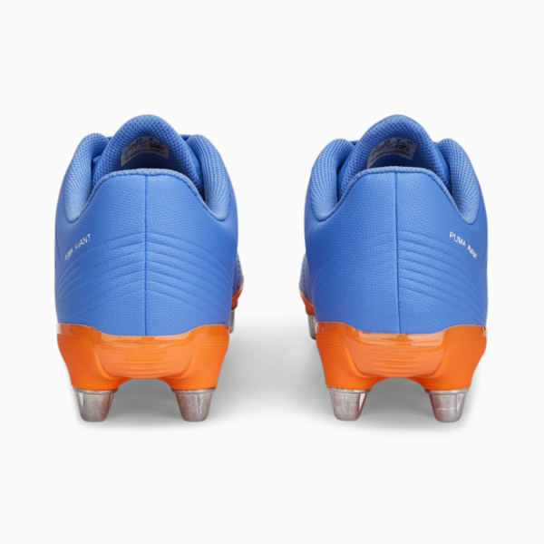 Avant Men's Rugby Boots, Blue Glimmer-PUMA White-Ultra Orange, large-ZAF