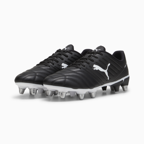 Avant Men's Rugby Boots, PUMA Black-PUMA White, large-ZAF
