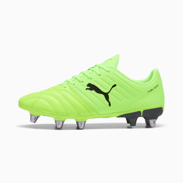 Avant Men's Rugby Boots, Green Glare-PUMA Black-Galactic Gray, large-ZAF