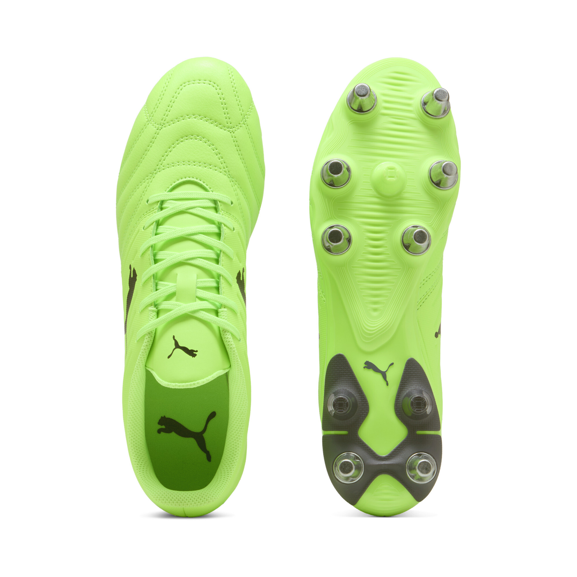 PUMA Avant rugbyschoenen voor Heren, Groen/Zwart/Grijs, Maat 41 thumbnail 4