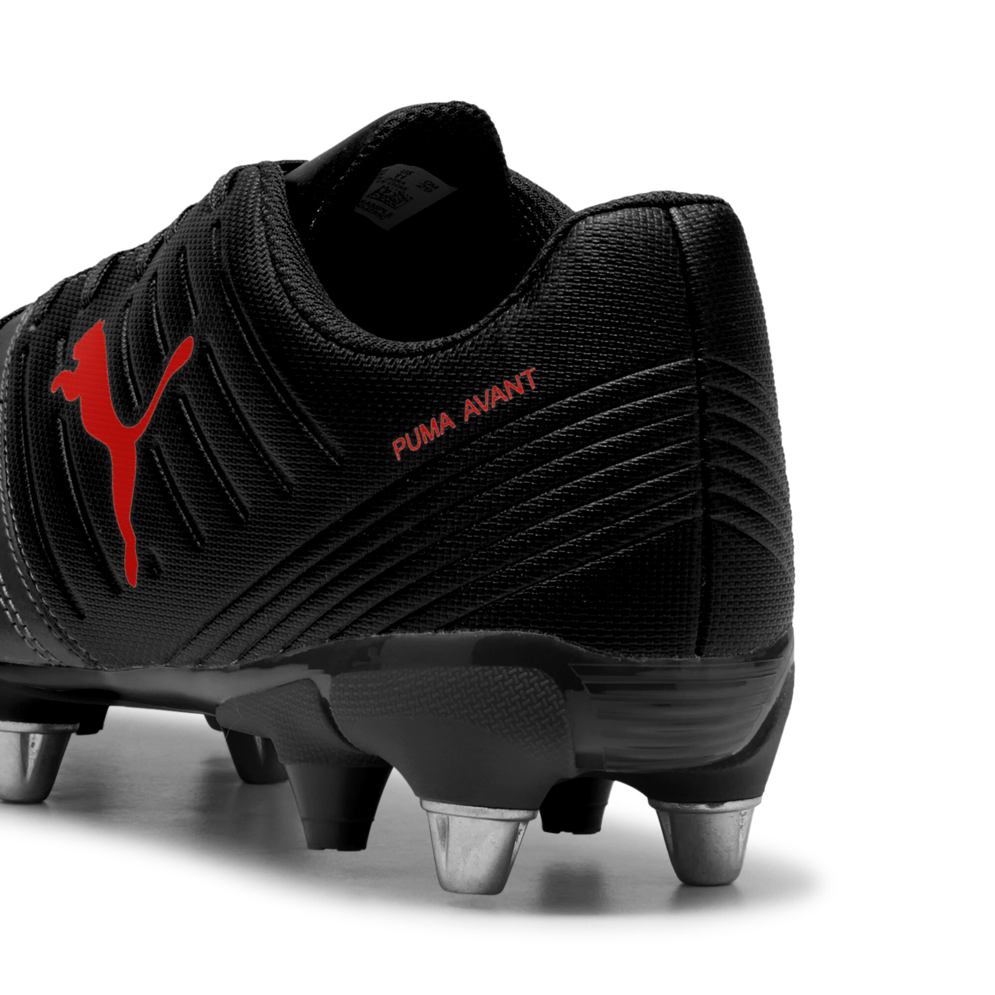 PUMA Avant rugbyschoenen voor Heren, Zwart/Grijs/Rood, Maat 51 thumbnail 5