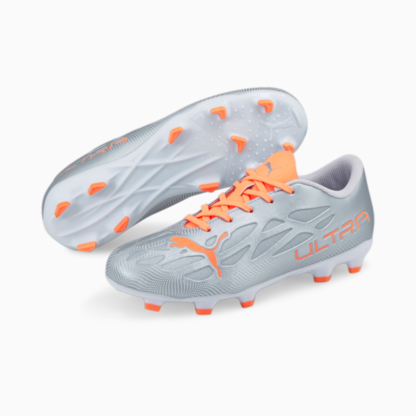ULTRA 4.4 FG/AG Youth Football Boots, Diamond Silver-Neon Citrus, large-ZAF