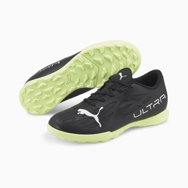 ULTRA 4.4 TT Youth Football Boots, Puma Black-Puma White-Fizzy Light, large-ZAF