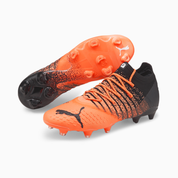 FUTURE 1.3 FG/AG Men's Football Boots, Neon Citrus-Puma Black-Puma White, large-ZAF