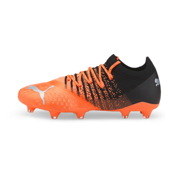 PUMA FUTURE 2.3 FG/AG Men's Soccer Cleats Shoes in Neon Citrus/Diamond Silver/Black - 106757_01