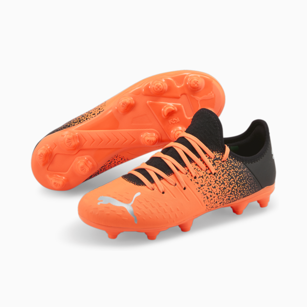 FUTURE 4.3 FG/AG Youth Football Boots, Neon Citrus-Diamond Silver-Puma Black, large-ZAF