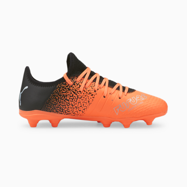 FUTURE 4.3 FG/AG Youth Football Boots, Neon Citrus-Diamond Silver-Puma Black, large-ZAF