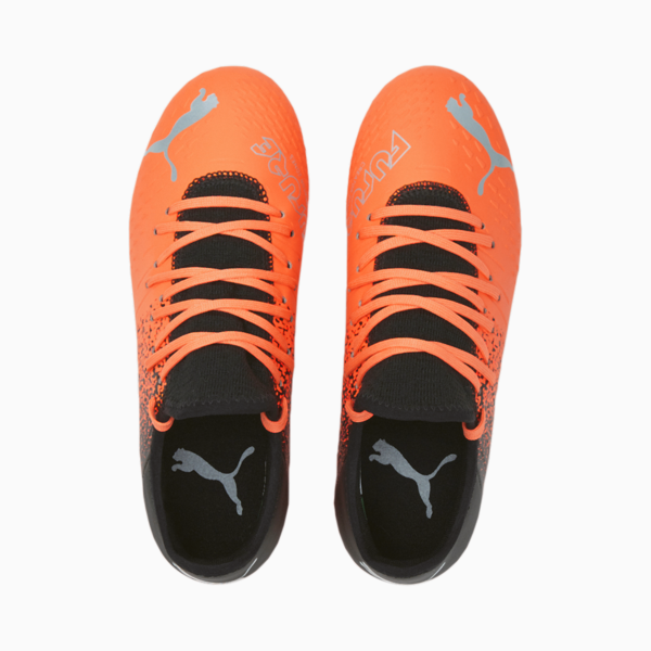 FUTURE 4.3 FG/AG Youth Football Boots, Neon Citrus-Diamond Silver-Puma Black, large-ZAF