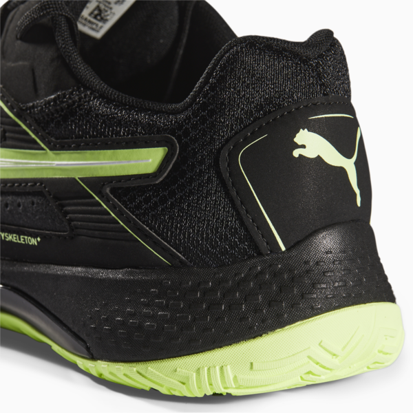 Solarstrike II Indoor Sports Shoes, Puma Black-Puma White-Fizzy Light, large-ZAF