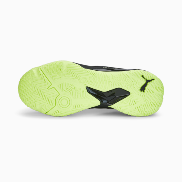 Solarstrike II Indoor Sports Shoes, Puma Black-Puma White-Fizzy Light, large-ZAF