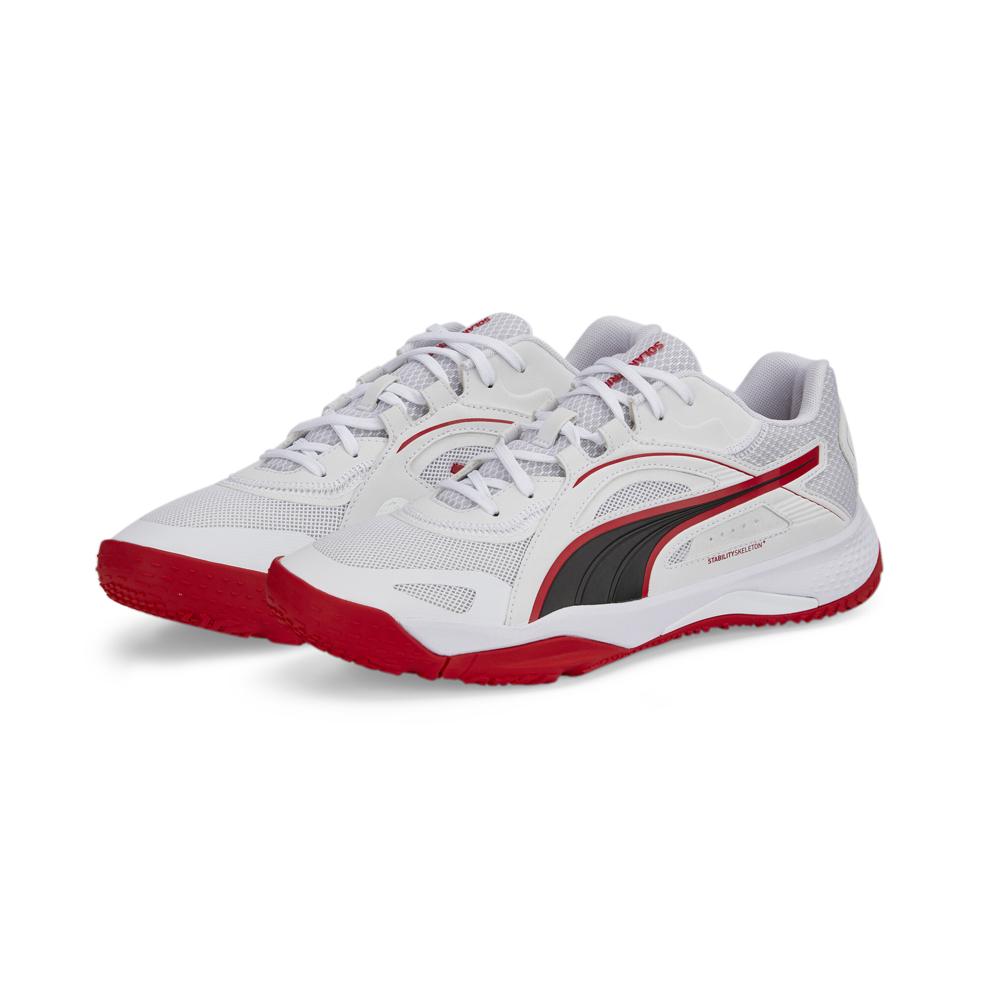 Men's Puma Solarstrike II Indoor Sports Shoes, White, Size 42.5, Shoes