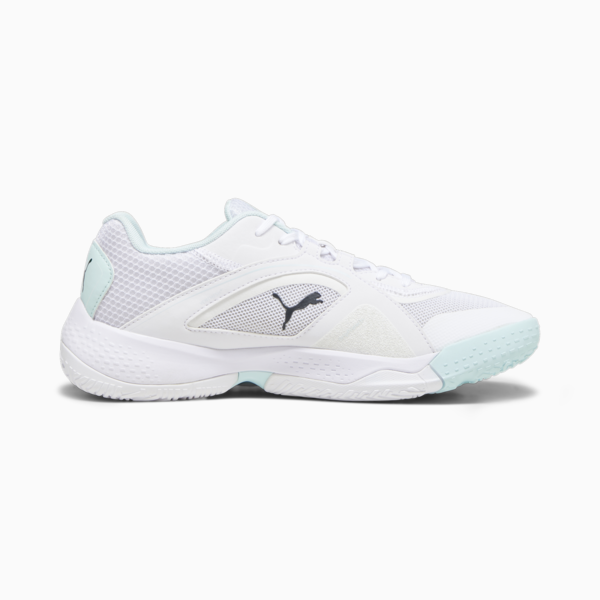 Solarstrike II Indoor Sports Shoes, Puma White-Shadow Gray-Nitro Blue, large-ZAF