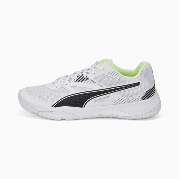 Solarflash II Indoor Sports Shoes, Puma White-Puma Black-Fizzy Light-Nitro Blue, large-ZAF