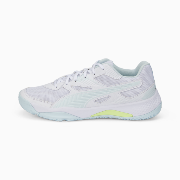 Solarflash II Indoor Sports Shoes, Puma White-Nitro Blue-Fizzy Light, large-ZAF