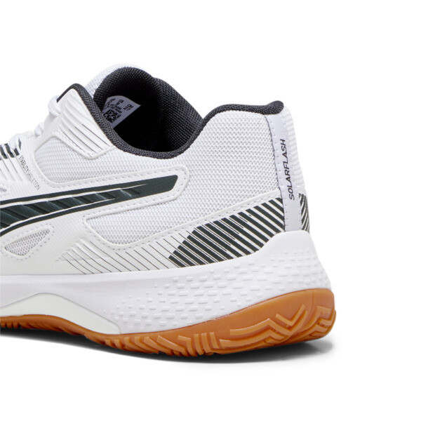 Solarflash II Indoor Sports Shoes, PUMA White-Shadow Gray-Gum, large-ZAF