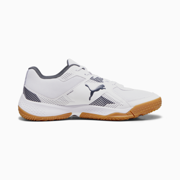 Solarflash II Indoor Sports Shoes, PUMA White-Shadow Gray-Gum, large-ZAF