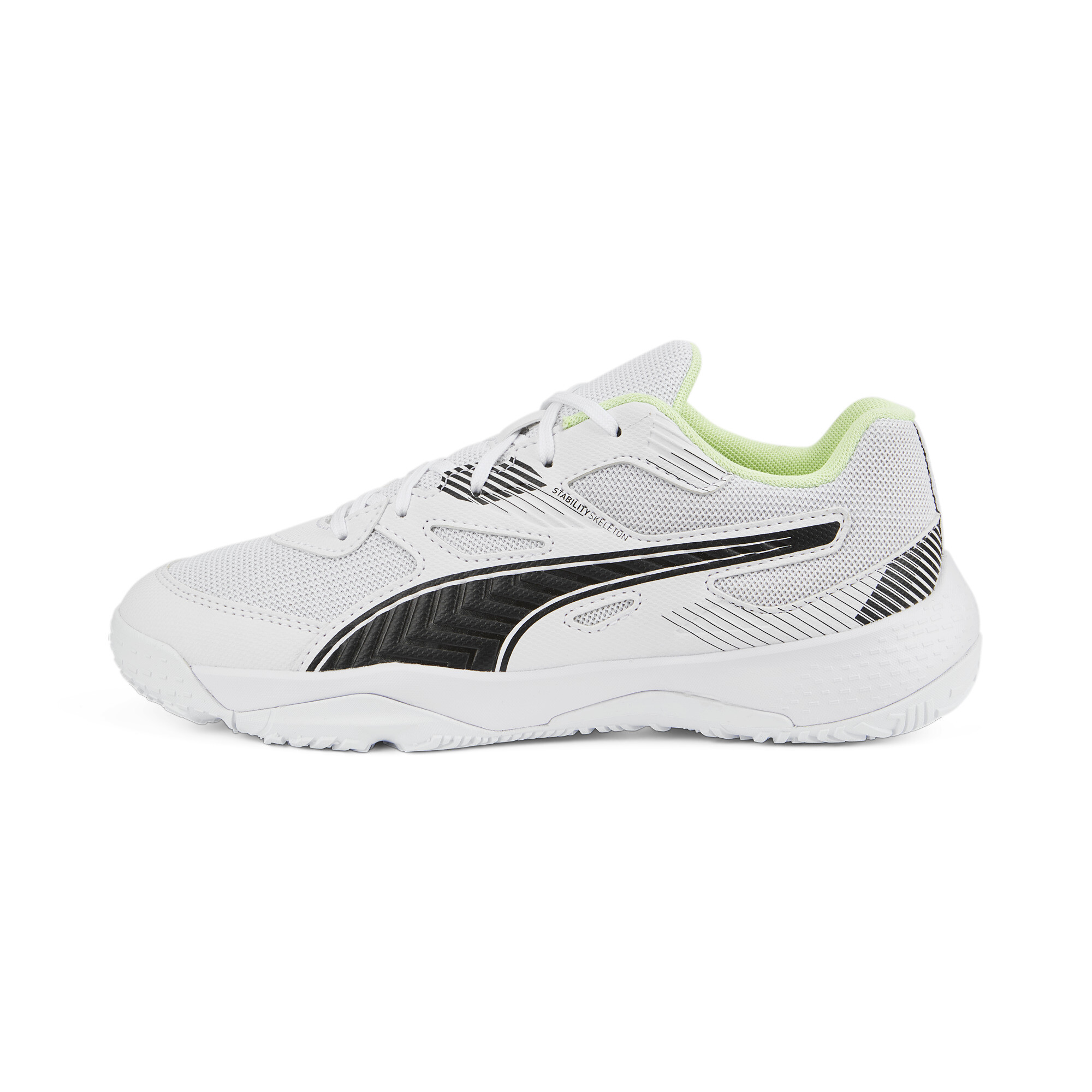 Puma Solarflash II Indoor Sports Shoes Youth, White, Size 32, Shoes