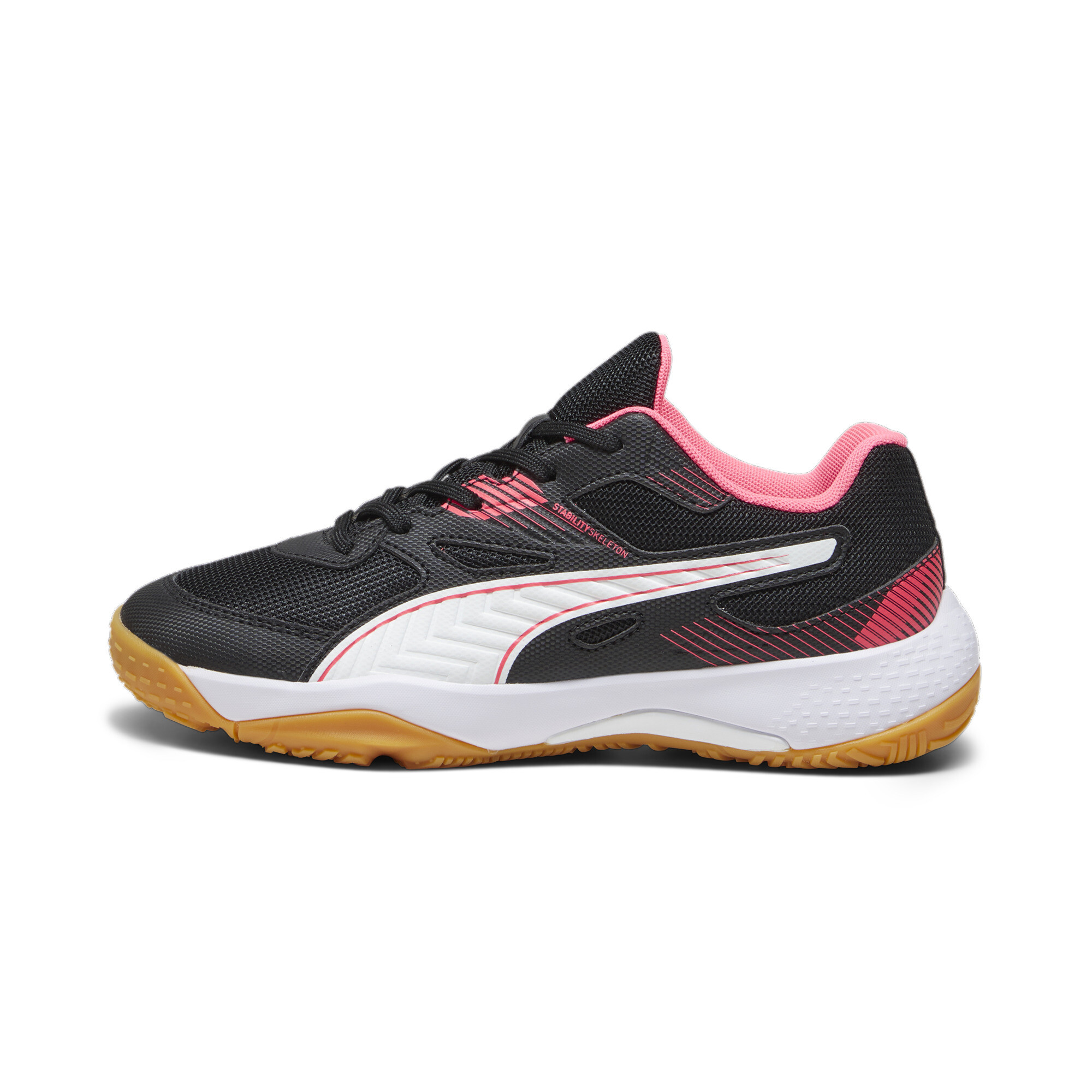 Puma Solarflash II Hallen-Sportschuhe Teenager Für Für Kinder | Mit Colorful | Black/Fire Orchid/White | Größe: 35