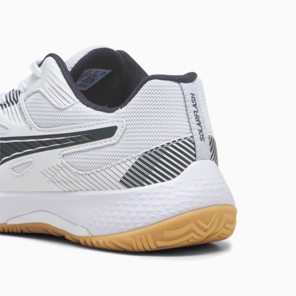 Solarflash II Indoor Sports Shoes Youth, PUMA White-Shadow Gray-Gum, large-ZAF