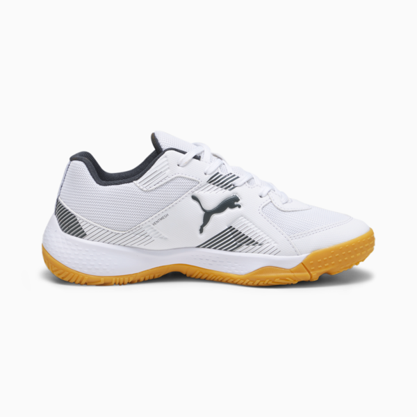 Solarflash II Indoor Sports Shoes Youth, PUMA White-Shadow Gray-Gum, large-ZAF