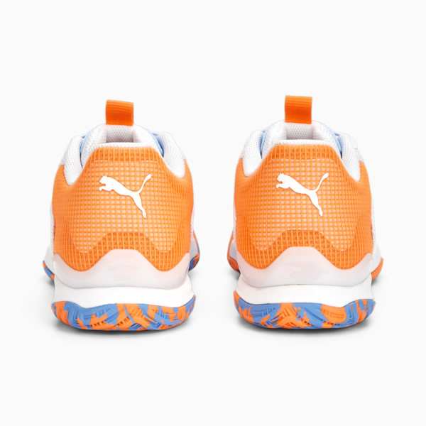 Solarattack RCT Padel Shoes, PUMA White-Ultra Orange-Team Light Blue, large-ZAF