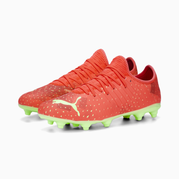 FUTURE 4.4 FG/AG Football Boots Men, Fiery Coral-Fizzy Light-Puma Black-Salmon, large-ZAF