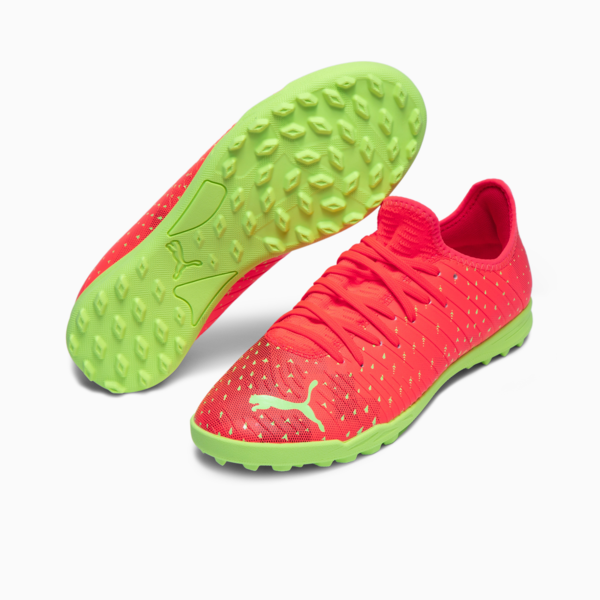 Tacos juveniles FUTURE 4.4 TT, Fiery Coral-Fizzy Light-Puma Black-Salmon, large-MEX