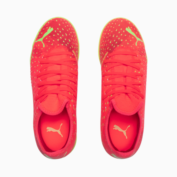 Tacos juveniles FUTURE 4.4 TT, Fiery Coral-Fizzy Light-Puma Black-Salmon, large-MEX