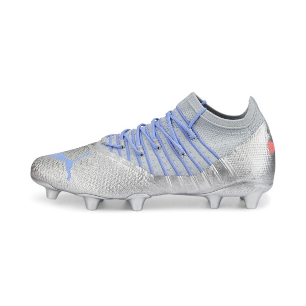 PUMA FUTURE 1.4 Neymar Jr Rare FG/AG Men's Soccer Cleats Shoes in Silver/Platinum Grey/Sunset Glow - 107024_01
